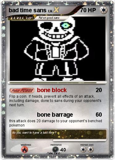 Pokemon bad time sans
