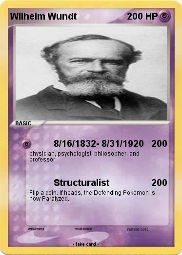 Pokemon Wilhelm Wundt