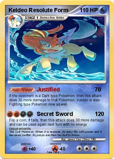 Pokemon Keldeo Resolute Form