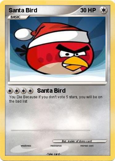 Pokemon Santa Bird