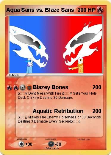 Pokemon Aqua Sans vs. Blaze Sans