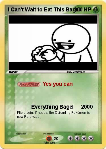 Pokemon I Can't Wait to Eat This Bagel