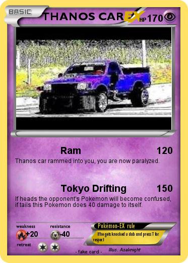 Pokemon THANOS CAR