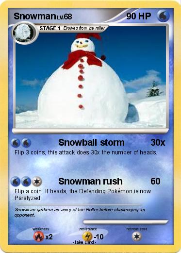 Pokemon Snowman