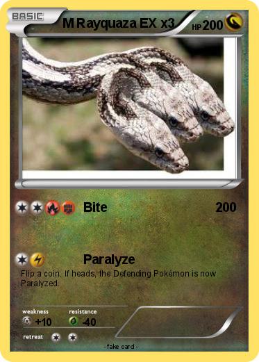 Pokemon M Rayquaza EX x3