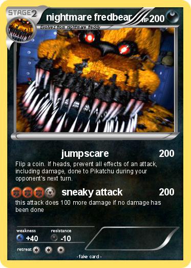 Pokemon nightmare fredbear