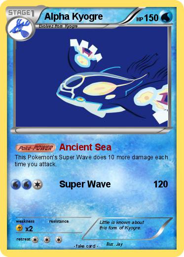 Pokemon Alpha Kyogre