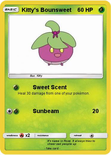 Pokemon Kitty's Bounsweet