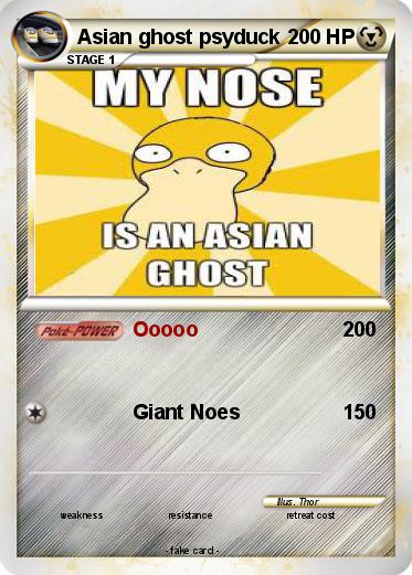 Pokemon Asian ghost psyduck