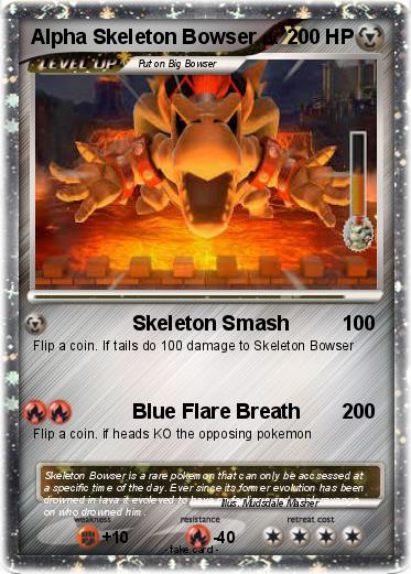 Pokemon Alpha Skeleton Bowser