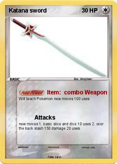 Pokemon Katana sword