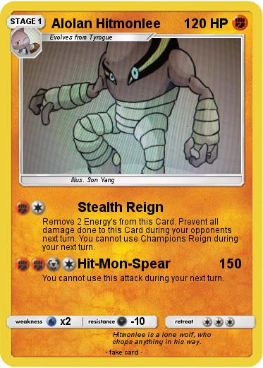 Pokemon Alolan Hitmonlee