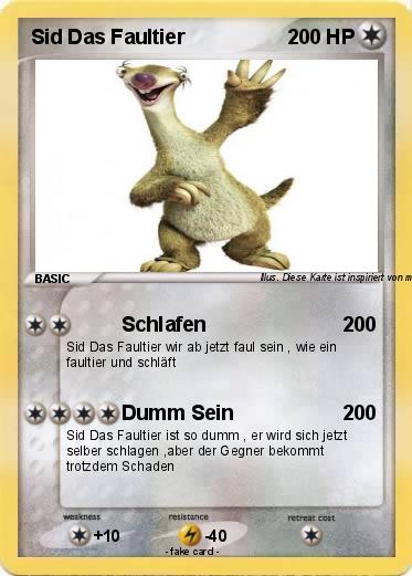 Pokemon Sid Das Faultier