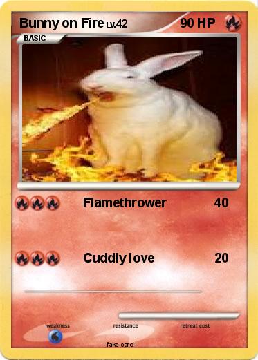 Pokemon Bunny on Fire