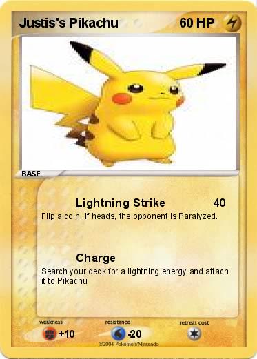 Pokemon Justis's Pikachu