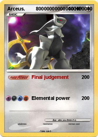 Pokemon Arceus.        800000000000000000000