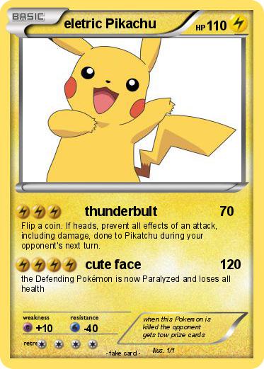 Pokemon eletric Pikachu