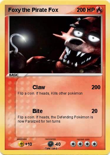 Pokemon Foxy the Pirate Fox