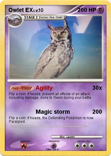 Pokemon Owlet EX