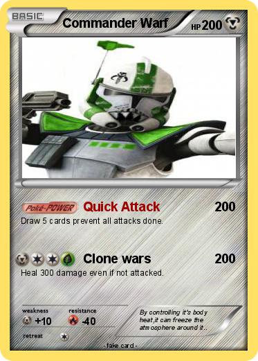 Pokemon Commander Warf