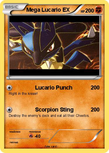 Pokemon Mega Lucario EX