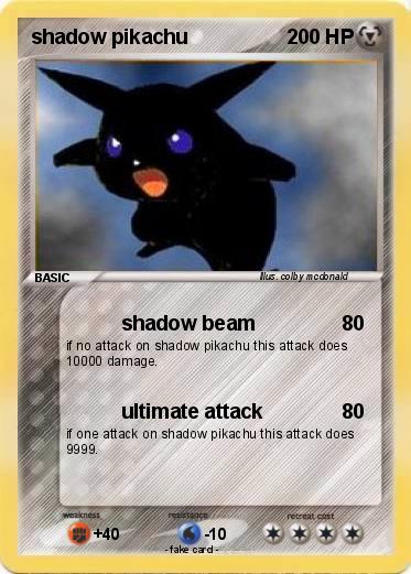 Pokemon shadow pikachu