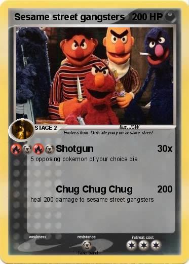Pokemon Sesame street gangsters