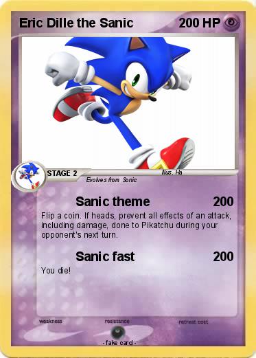 Pokemon Eric Dille the Sanic