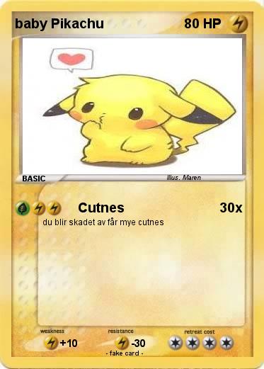 Pokemon baby Pikachu