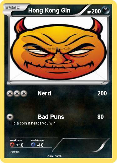 Pokemon Hong Kong Gin