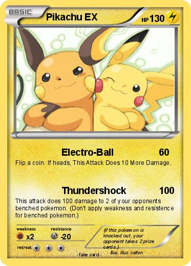 Pokemon Pikachu EX