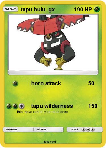 Pokemon tapu bulu  gx