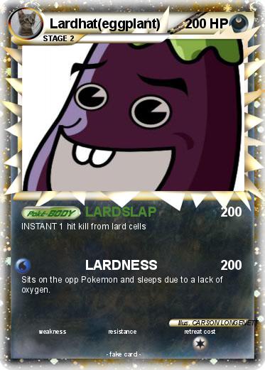 Pokemon Lardhat(eggplant)