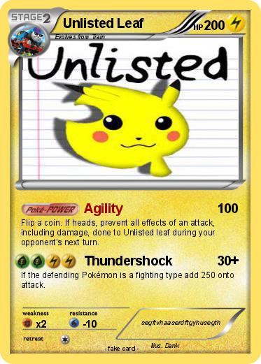 Pokemon Unlisted Leaf