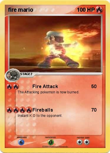 Pokemon fire mario