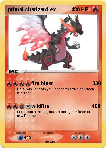 Pokemon primal charizard ex           4