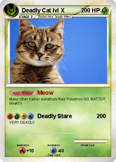 Pokemon Deadly Cat lvl X