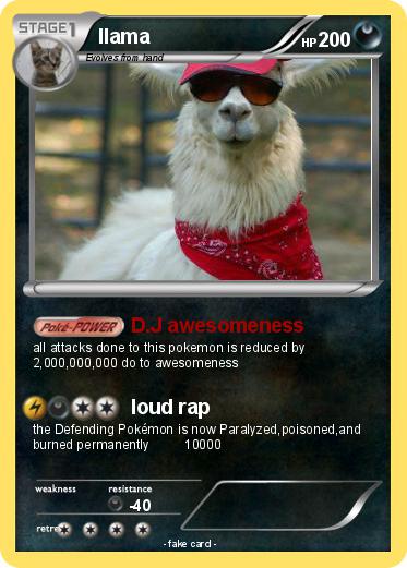 Pokemon llama
