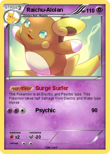 Pokemon Raichu-Alolan