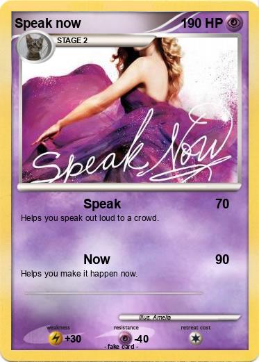 Pokemon Speak now