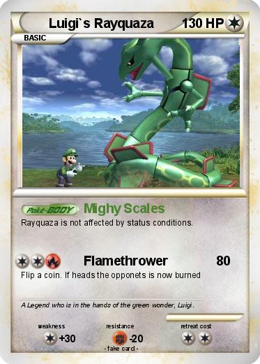 Pokemon Luigi`s Rayquaza