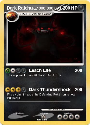 Pokemon Dark Raichu