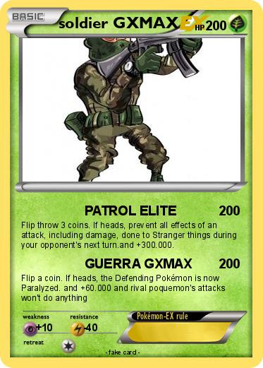 Pokemon soldier GXMAX