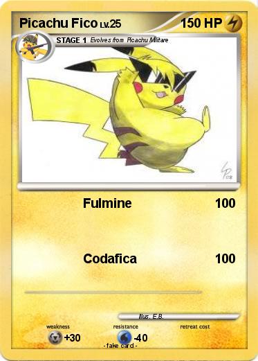 Pokemon Picachu Fico