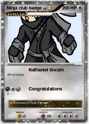 Pokemon Ninja club badge