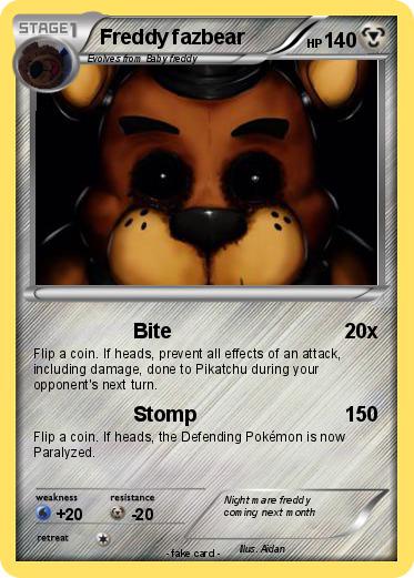 Pokemon Freddy fazbear
