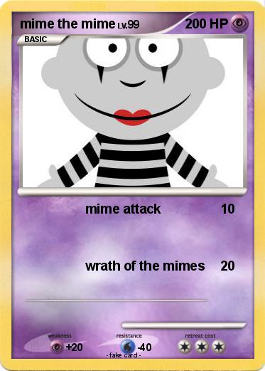 Pokemon mime the mime