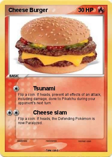 Pokemon Cheese Burger