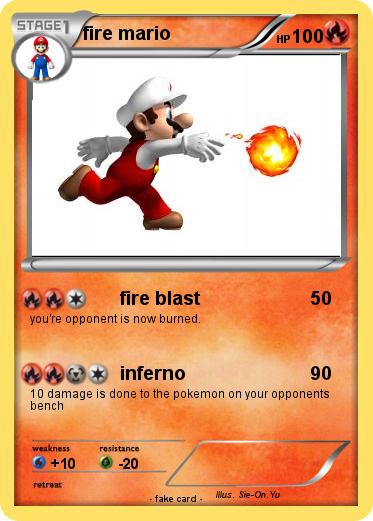 Pokemon fire mario