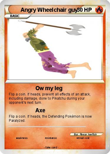 Pokemon Angry Wheelchair guy